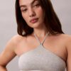 Icon-puuvilla-Modal-unlined halterneck Bralette