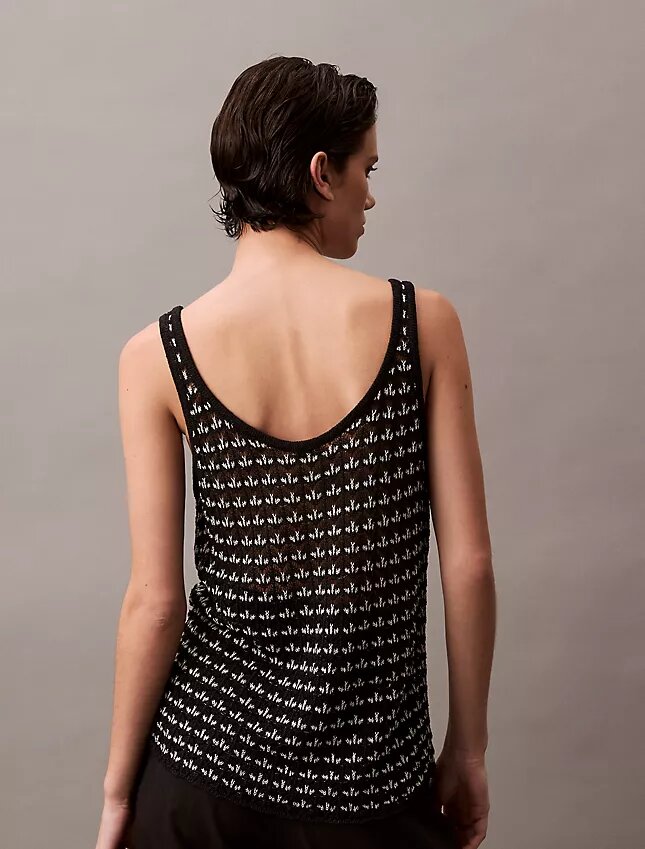 Jacquard-kuvioitu toppi Jacquard-kuvioitu toppi