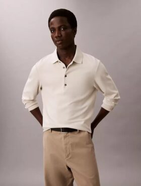 Jacquard-polo-neule