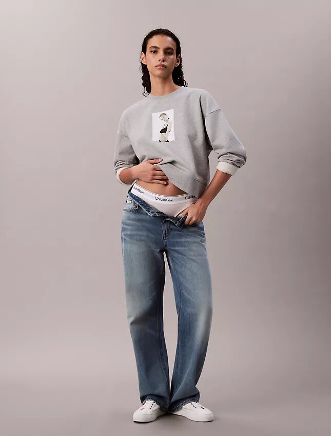 Kate Moss Terry Graphic Relaxed -huppari Kate Moss Terry Graphic Relaxed -huppari