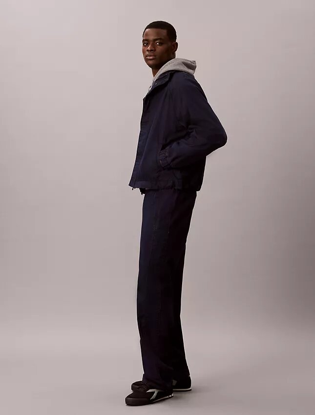 Kevyet indigo-Denim-verkkarihousut Kevyet indigo-Denim-verkkarihousut