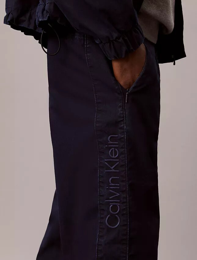 Kevyet indigo-Denim-verkkarihousut Kevyet indigo-Denim-verkkarihousut