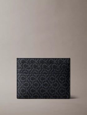 Kivikuvioinen Monogram-korttikotelo Kivikuvioinen Monogram-korttikotelo