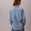Klassinen denim-paita napit edessä Klassinen denim-paita napit edessä