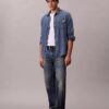 Klassinen napitettava Denim-paita Klassinen napitettava Denim-paita