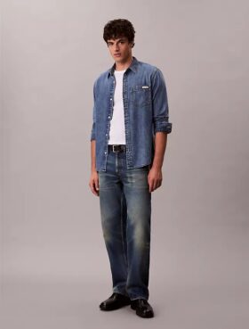 Klassinen napitettava Denim-paita