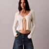 Käännetty helma A-linjaiset Denim-shortsit Käännetty helma A-linjaiset Denim-shortsit