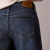 Käännetty helma A-linjaiset Denim-shortsit Käännetty helma A-linjaiset Denim-shortsit