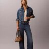 Koko pinnan kattava logojacquard-olkalaukku Koko pinnan kattava logojacquard-olkalaukku