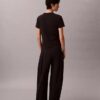 Kontrastivärinen logopainettu slim-T-paita Kontrastivärinen logopainettu slim-T-paita