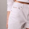 Korkeavyötäröiset midi-Denim-shortsit