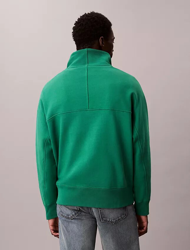 Laadukas fleece-huppari, rento malli, neljännesvetoketju Laadukas fleece-huppari, rento malli, neljännesvetoketju