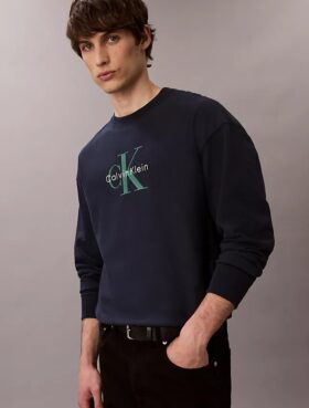 Laadukas frotee-huppari, jossa on Monogram-logo