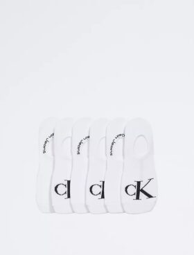 Litteäneulotut monogrammisukat, 6-pakkaus Litteäneulotut monogrammisukat, 6-pakkaus