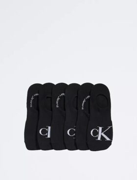 Litteäneulotut monogrammisukat, 6-pakkaus Litteäneulotut monogrammisukat, 6-pakkaus