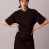 Logo Rib Interlock T-paita-mekko Logo Rib Interlock T-paita-mekko