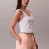 Logolla varustetut puuvillajersey-yöshortsit Logolla varustetut puuvillajersey-yöshortsit