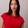 Lunar New Year Emblem Logo Crop T-paita Lunar New Year Emblem Logo Crop T-paita