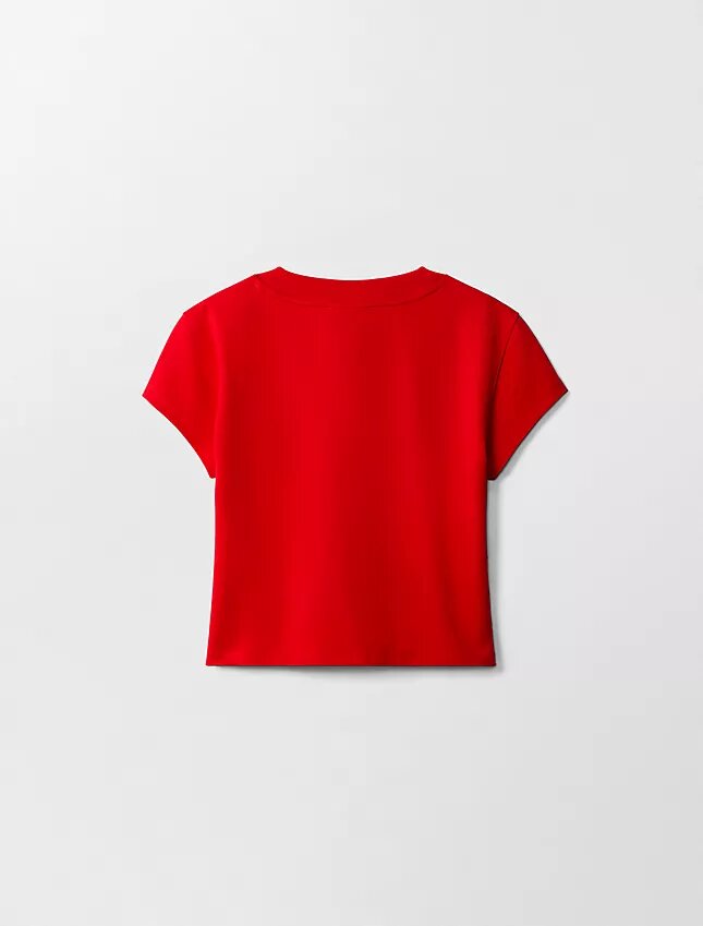 Lunar New Year Emblem Logo Crop T-paita Lunar New Year Emblem Logo Crop T-paita