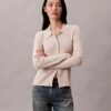 Lurex-merinovillaseoksesta valmistettu ribbineule