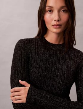 Lurex-merinovillaseos mini-neulemekko