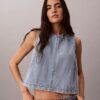 Lyhyt denim-toppi Lyhyt denim-toppi