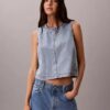 Lyhyt denim-toppi Lyhyt denim-toppi