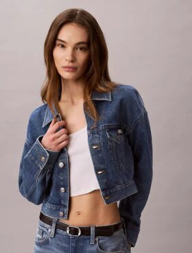 Lyhyt denim-Trucker Jacket