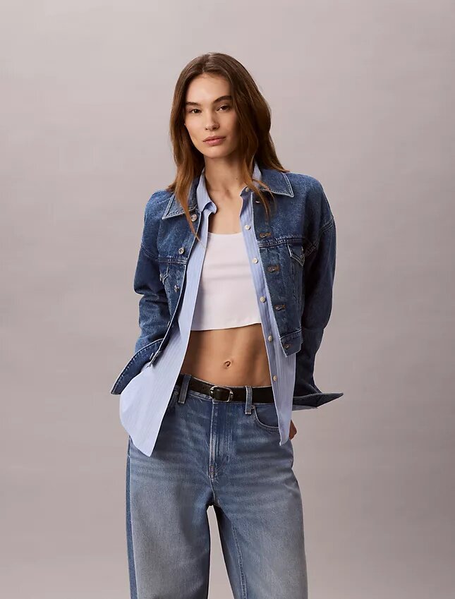 Lyhyt denim-Trucker Jacket Lyhyt denim-Trucker Jacket