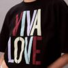 Marc Hundley Pride Viva Love lyhyt, rento T-paita Marc Hundley Pride Viva Love lyhyt, rento T-paita
