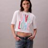 Marc Hundley Pride Viva Love lyhyt, rento T-paita Marc Hundley Pride Viva Love lyhyt, rento T-paita