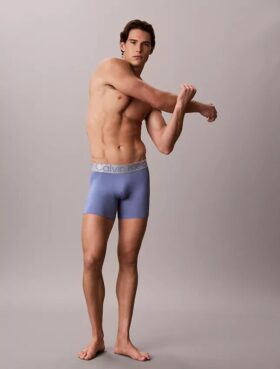 Mikrokuituinen joustava teräsvärinen Boxer Brief