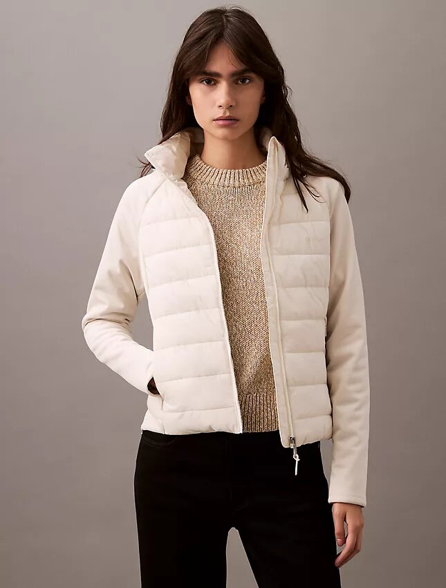 Mixed Media -puffer-takki Mixed Media -puffer-takki