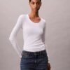 Modal Stretch Rib Slim T-paita Modal Stretch Rib Slim T-paita