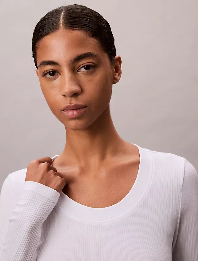 Modal Stretch Rib Slim T-paita Modal Stretch Rib Slim T-paita
