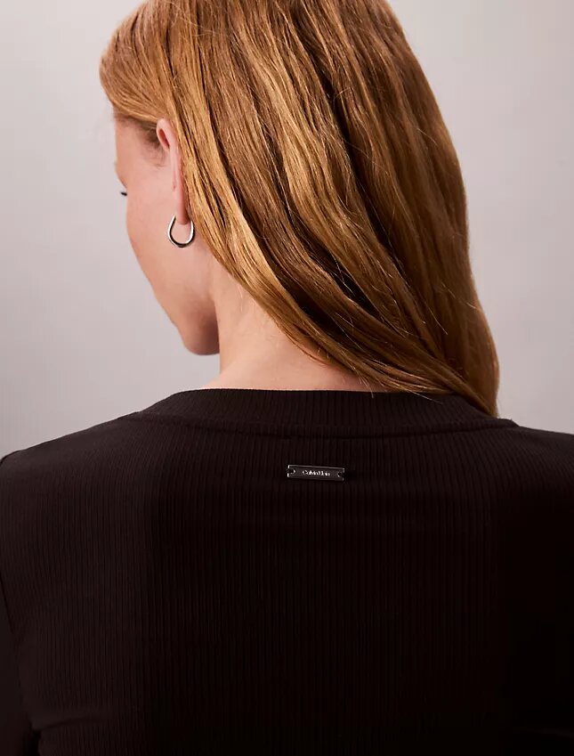 Modal Stretch Rib Slim T-paita Modal Stretch Rib Slim T-paita