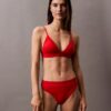 Moderni logolla varustettu kolmiomallinen Bikini-yläosa Moderni logolla varustettu kolmiomallinen Bikini-yläosa