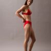 Moderni logolla varustettu kolmiomallinen Bikini-yläosa Moderni logolla varustettu kolmiomallinen Bikini-yläosa
