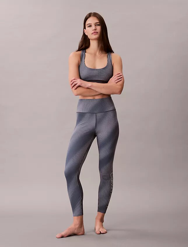 Modernit urheilulliset printtikuosiset korkeavyötäröiset 7/8-leggingsit Modernit urheilulliset printtikuosiset korkeavyötäröiset 7/8-leggingsit