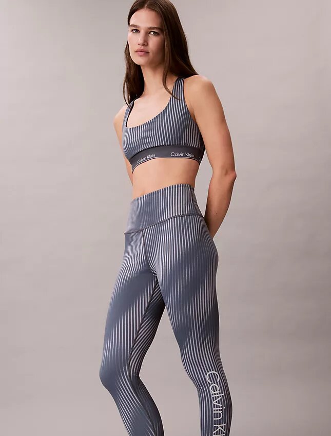 Modernit urheilulliset printtikuosiset korkeavyötäröiset 7/8-leggingsit Modernit urheilulliset printtikuosiset korkeavyötäröiset 7/8-leggingsit