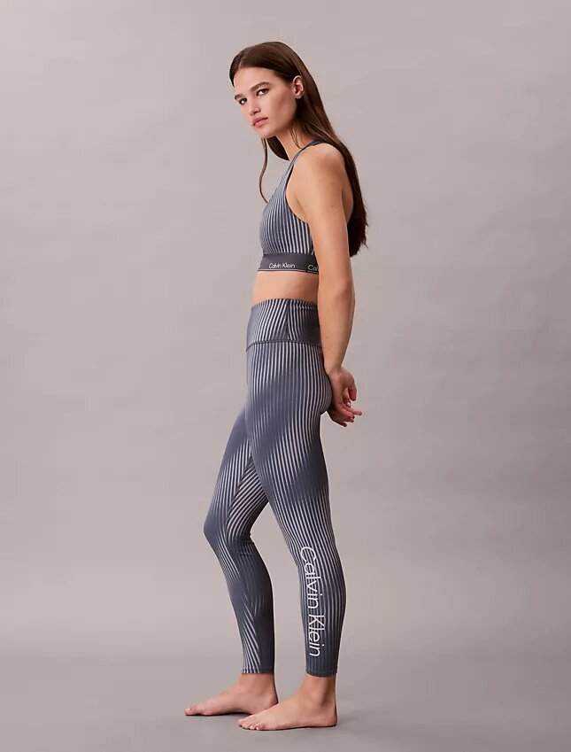 Modernit urheilulliset printtikuosiset korkeavyötäröiset 7/8-leggingsit Modernit urheilulliset printtikuosiset korkeavyötäröiset 7/8-leggingsit