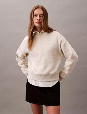 Monogram-fleece-lyhythihainen pusero