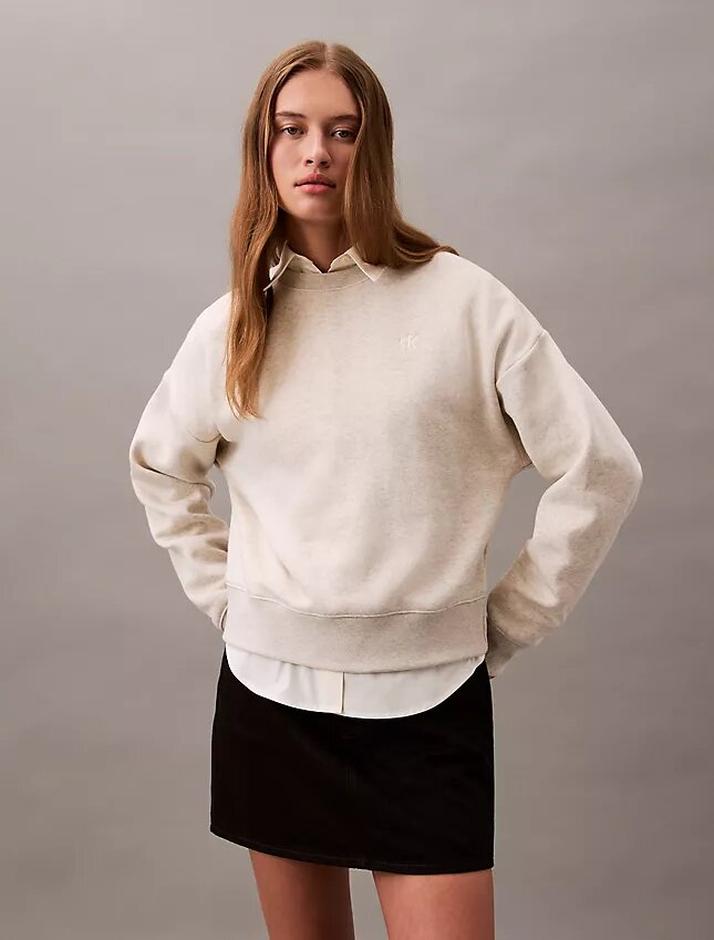 Monogram-fleece-lyhythihainen pusero Monogram-fleece-lyhythihainen pusero