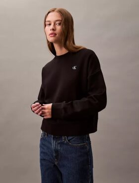 Monogram-fleece-lyhythihainen pusero