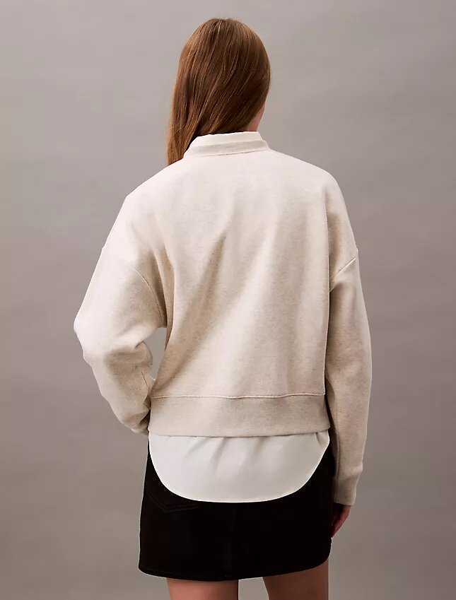 Monogram-fleece-lyhythihainen pusero Monogram-fleece-lyhythihainen pusero