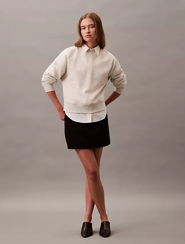 Monogram-fleece-lyhythihainen pusero Monogram-fleece-lyhythihainen pusero