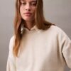 Monogram-fleece-lyhythihainen pusero Monogram-fleece-lyhythihainen pusero