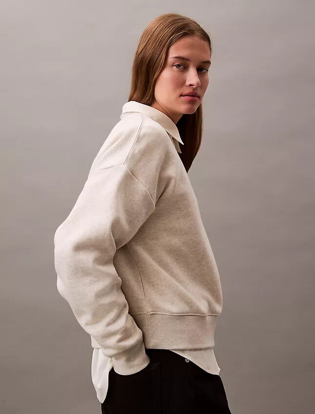 Monogram-fleece-lyhythihainen pusero Monogram-fleece-lyhythihainen pusero