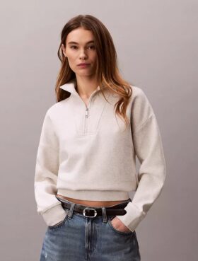 Monogram-fleece-paita, neljännesvetoketju