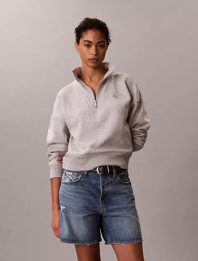 Monogram-fleece-paita, neljännesvetoketju Monogram-fleece-paita, neljännesvetoketju